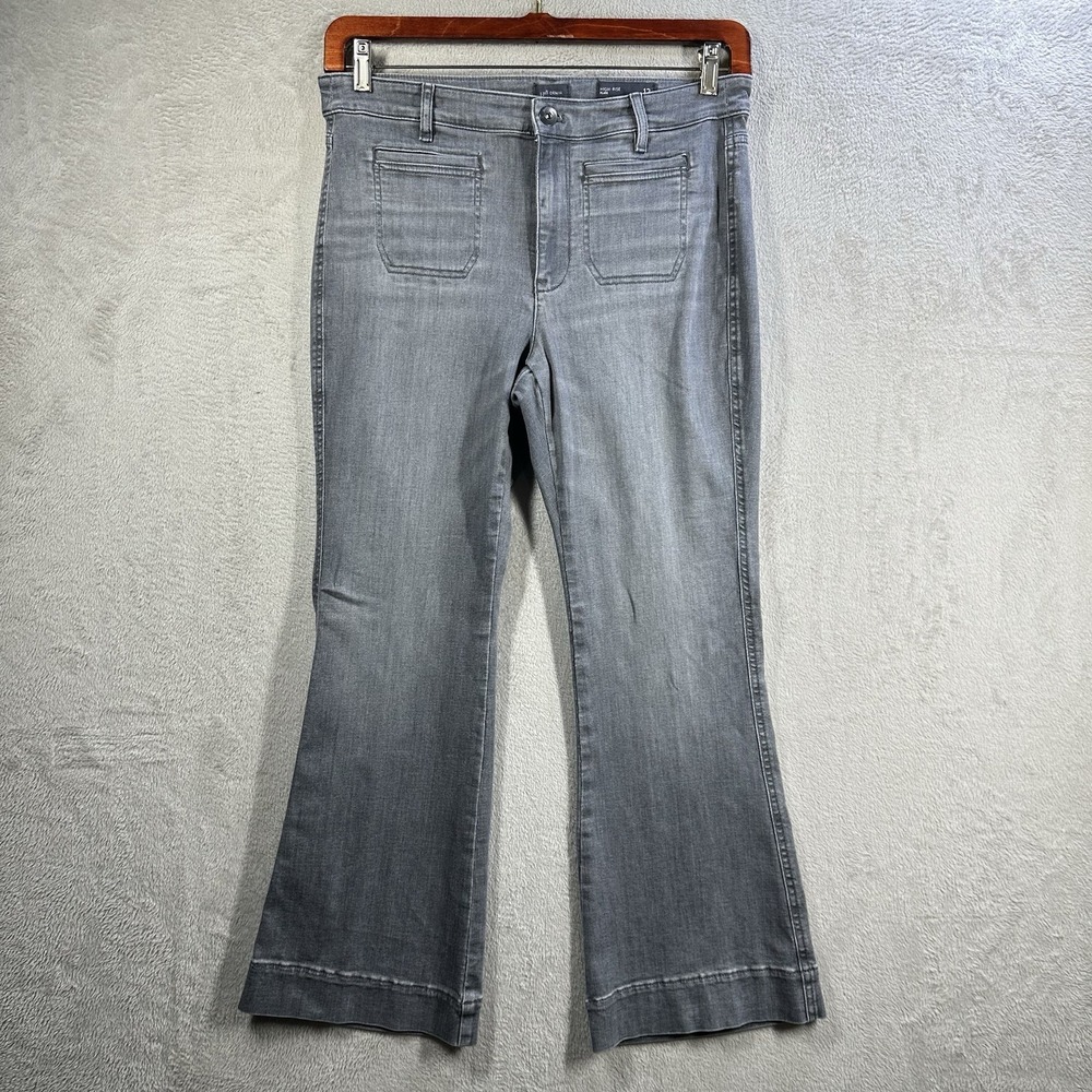 J Jill Denim Women's Highβ Rise Flare Jeans Women's Size 12 Gray EUC